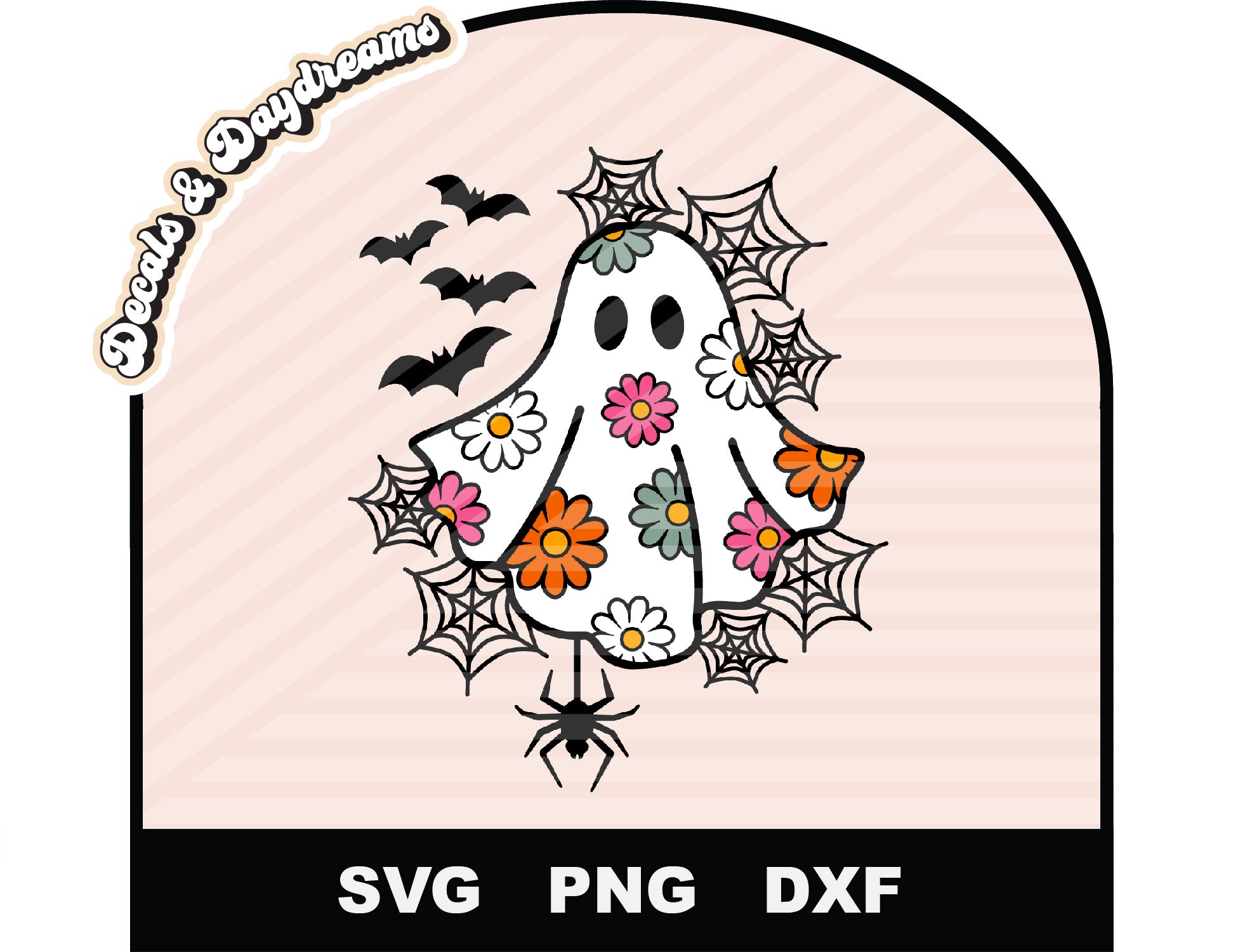 Daisy Ghost Halloween Glass Can Cup – Decals And Daydreams