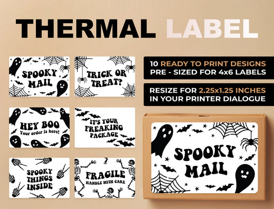 Spooky Mail WHITE Label Bundle