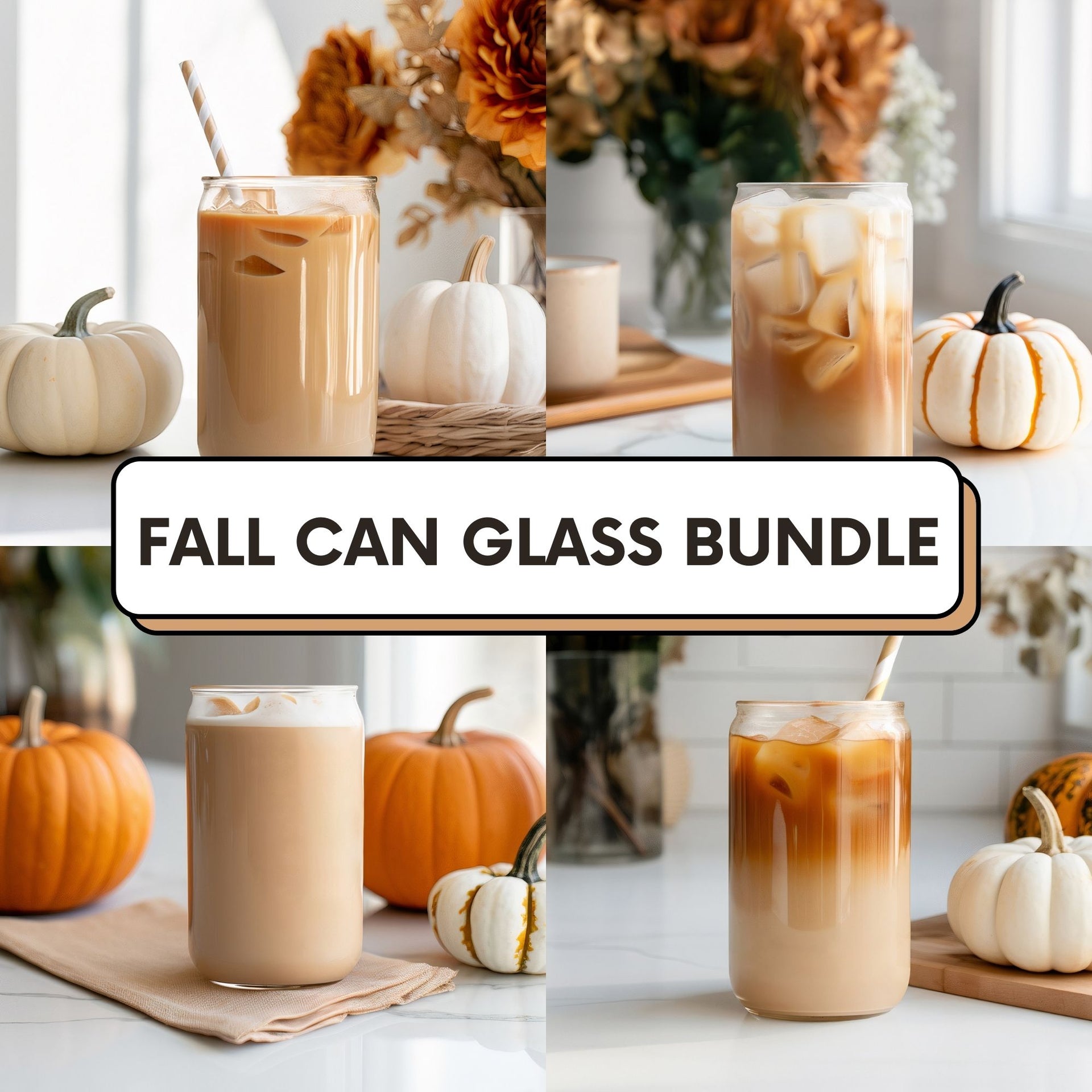 Fall Season Can Glass Smart Mockup Graphic by DecalsAndDaydreams · Creative  Fabrica