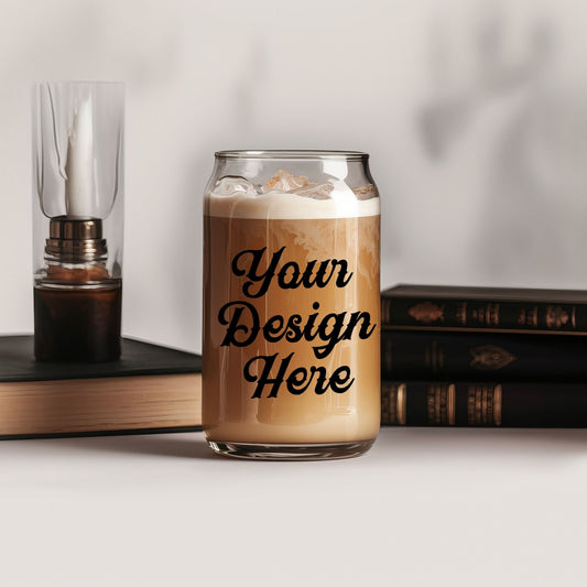 Halloween Can Glass Mockup