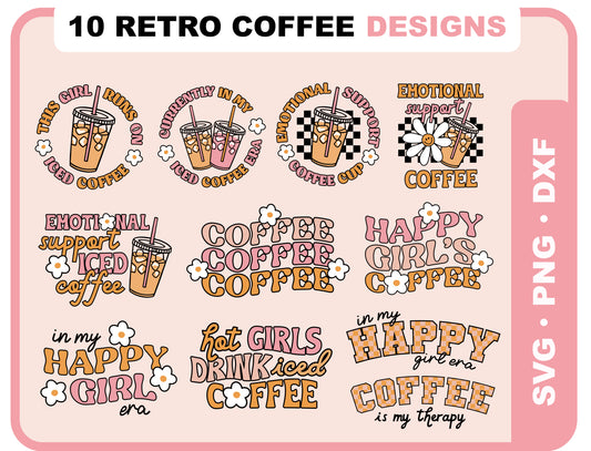 Retro Coffee SVG  Bundle