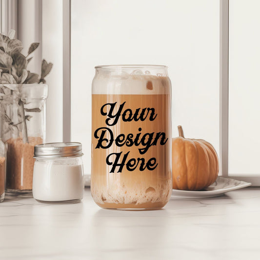 Fall Can Glass Mockup