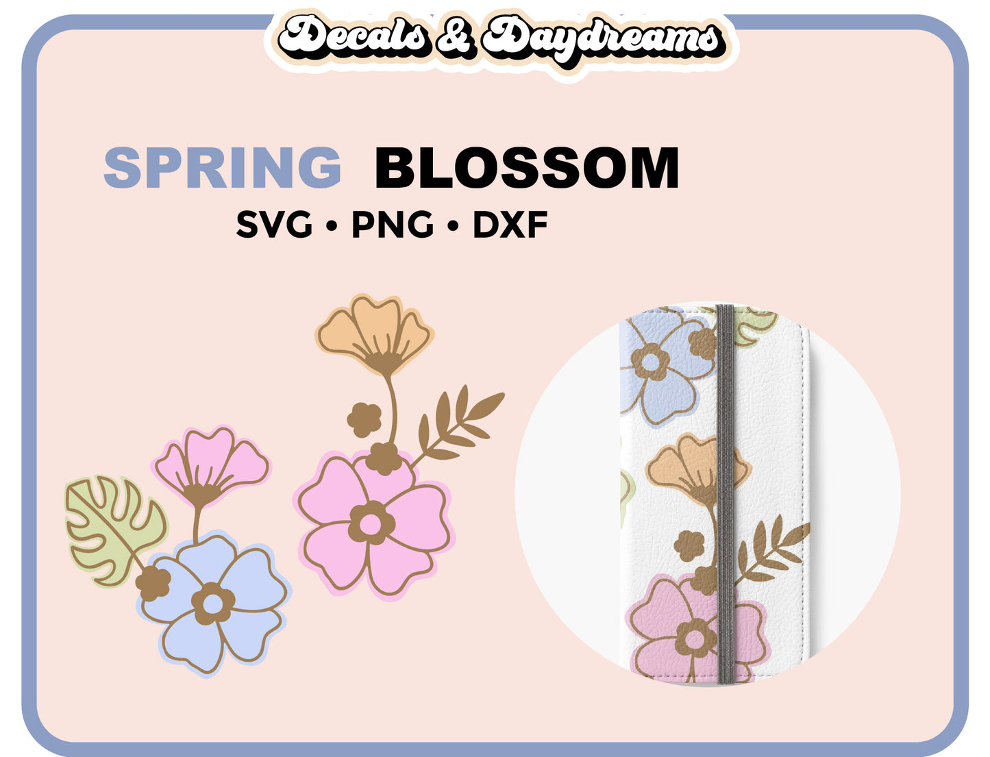 Spring Blossom SVG Decal Set