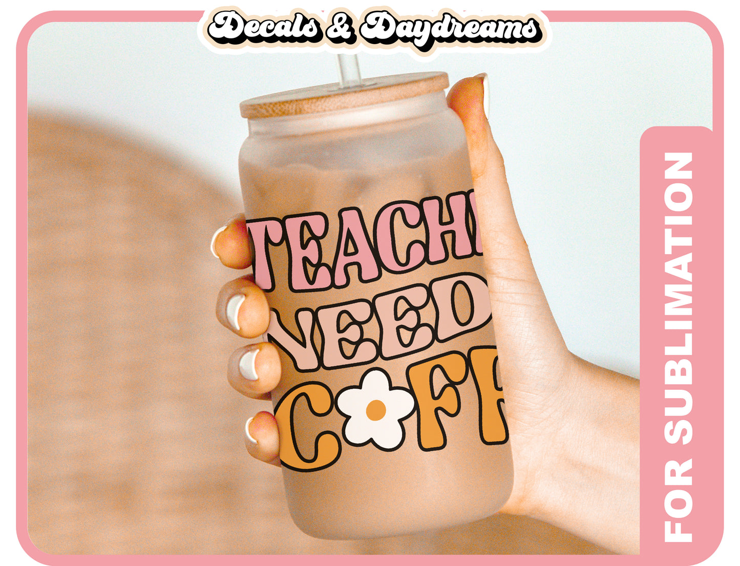 Retro Coffee Teacher SVG  Bundle