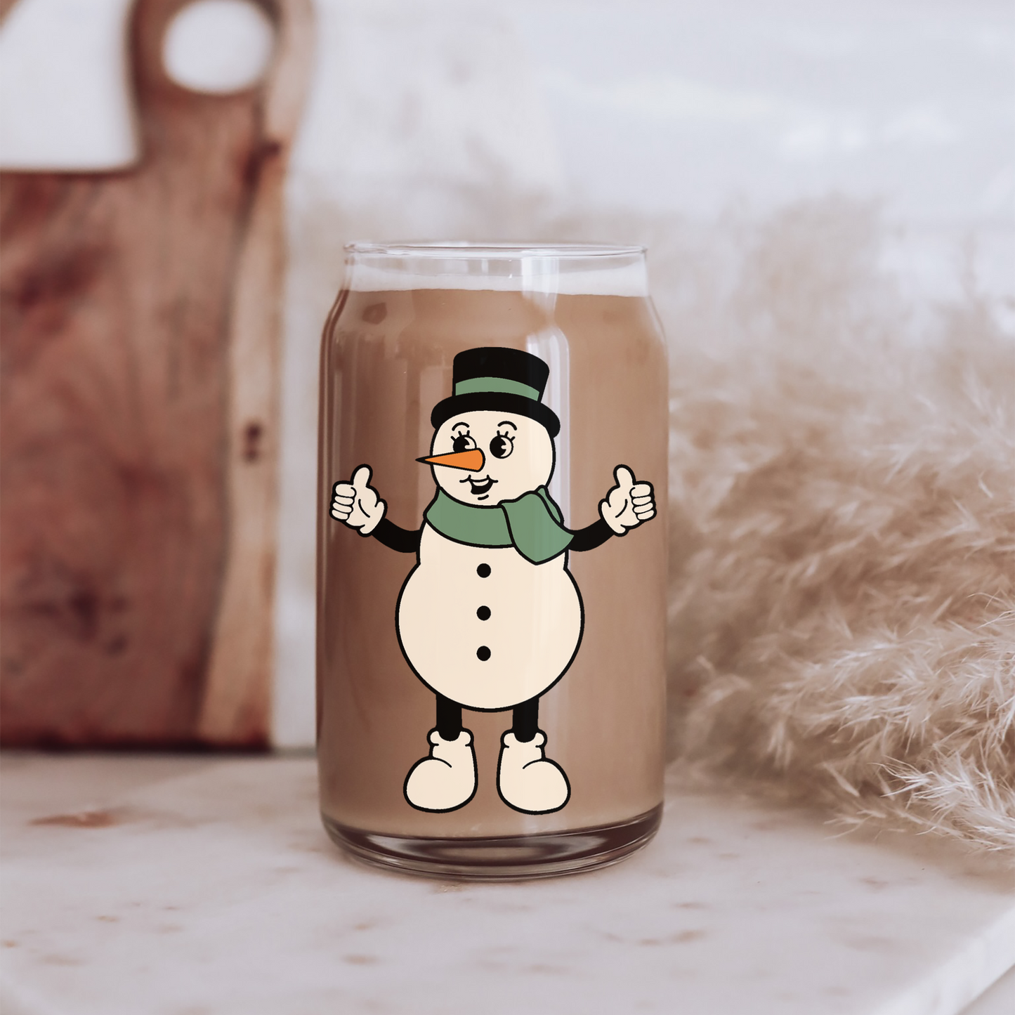 Retro Snowman Decal