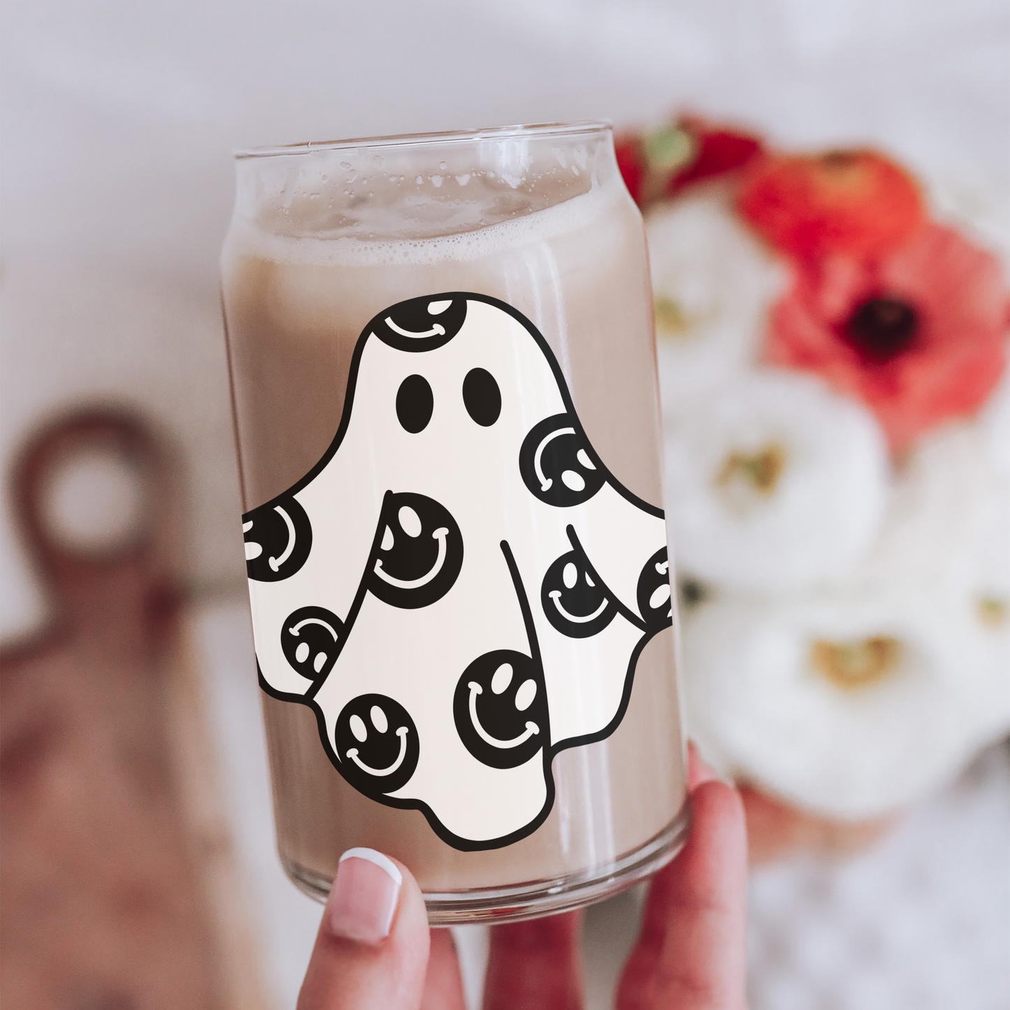 Smiley Ghostie Decal