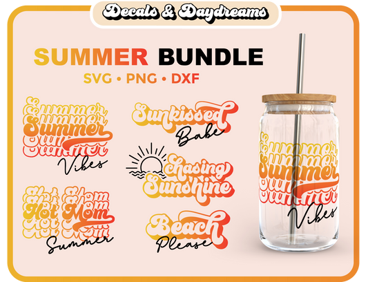 Retro Summer Vibes Decal Bundle