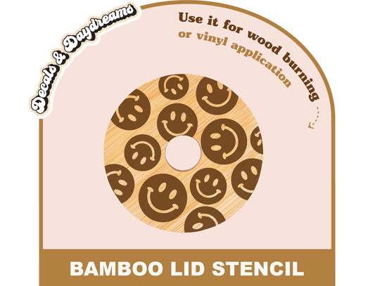 SMILEY Bamboo Lid Decal