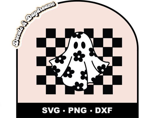 Checkered Ghostie Decal
