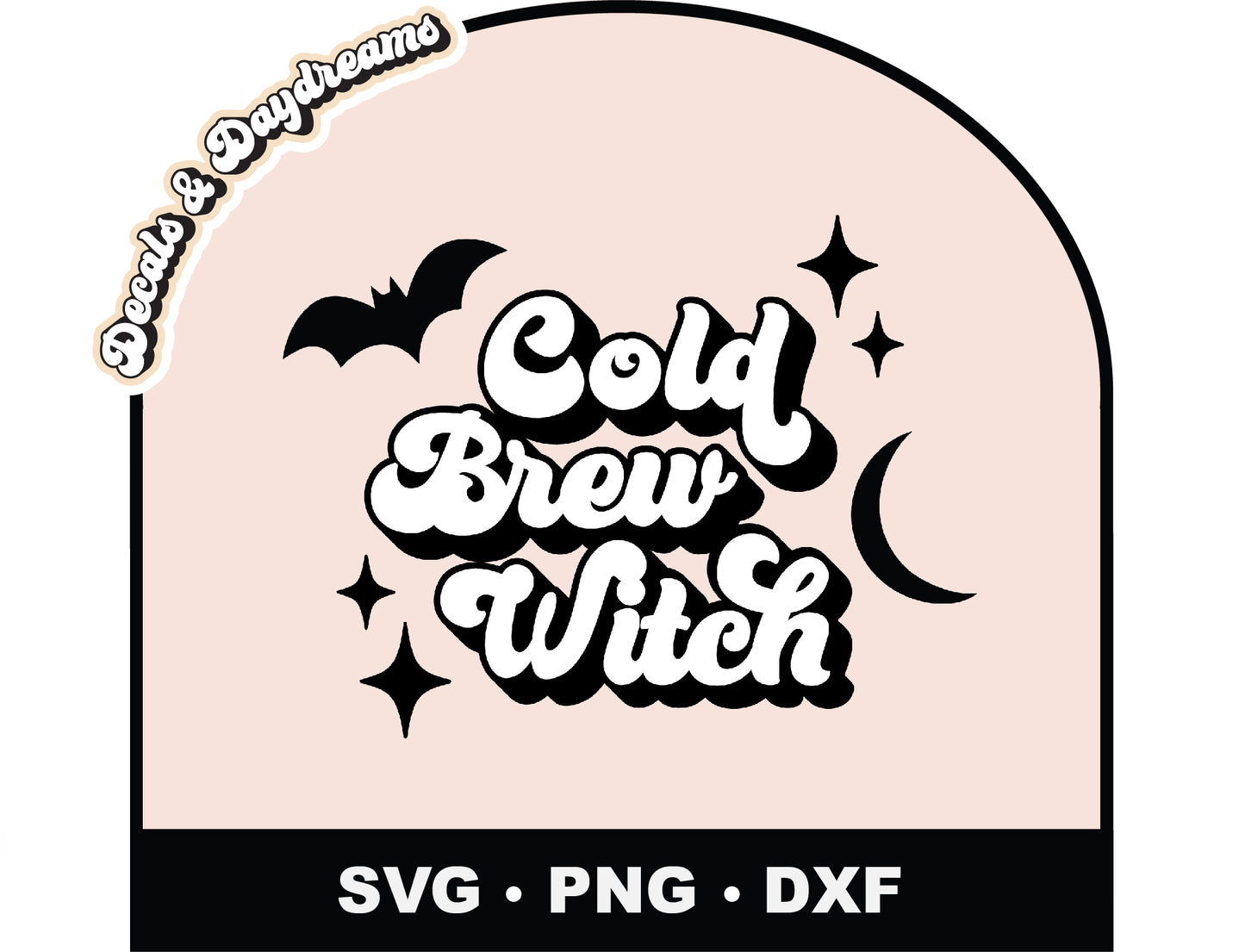 Cold Brew Witch Decal