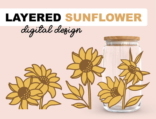 Layered Sunflower Wrap