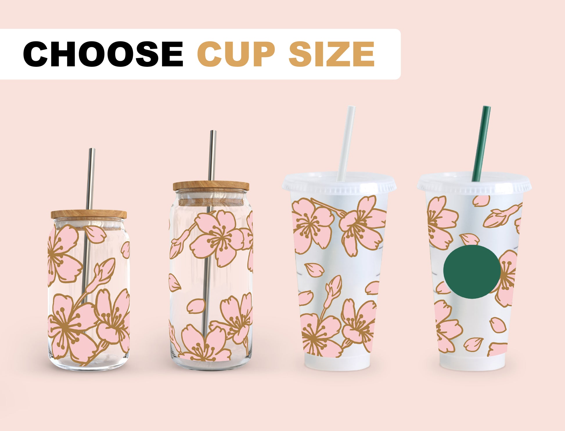 Cherry Blossom Reusable Straw