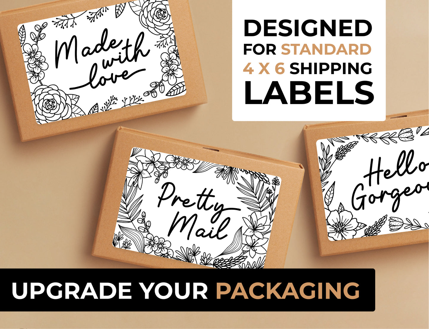Floral Packaging Thermal Labels