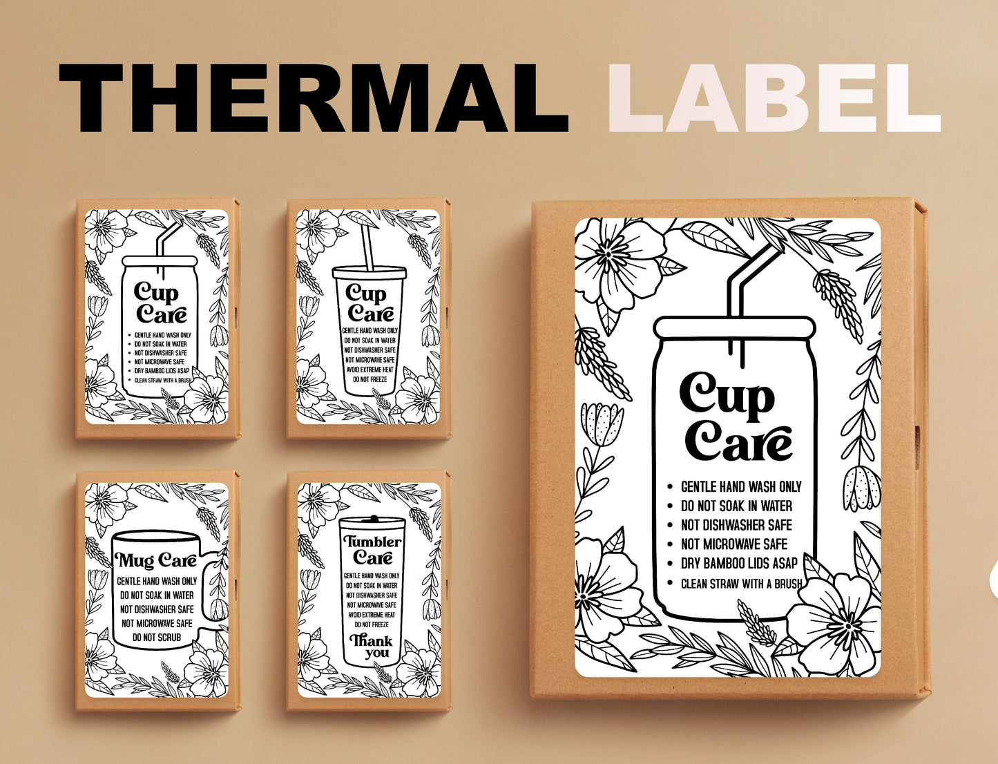 New Floral Cup Care Thermal Bundle