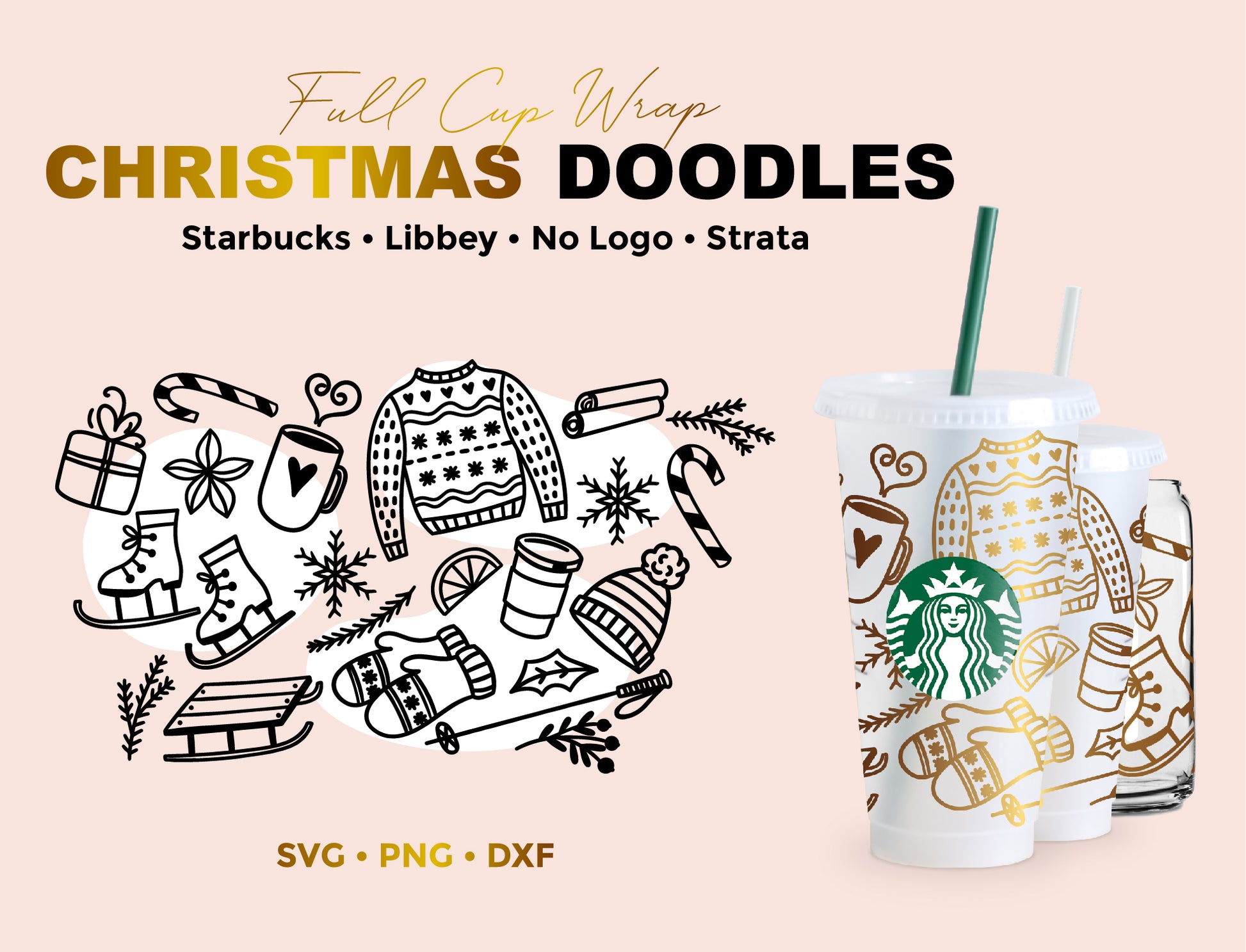 Starbucks 24oz Cold Cup Template – Decals And Daydreams