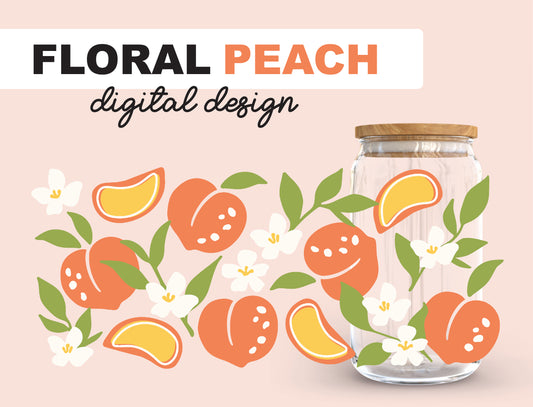 Floral Peach Wrap