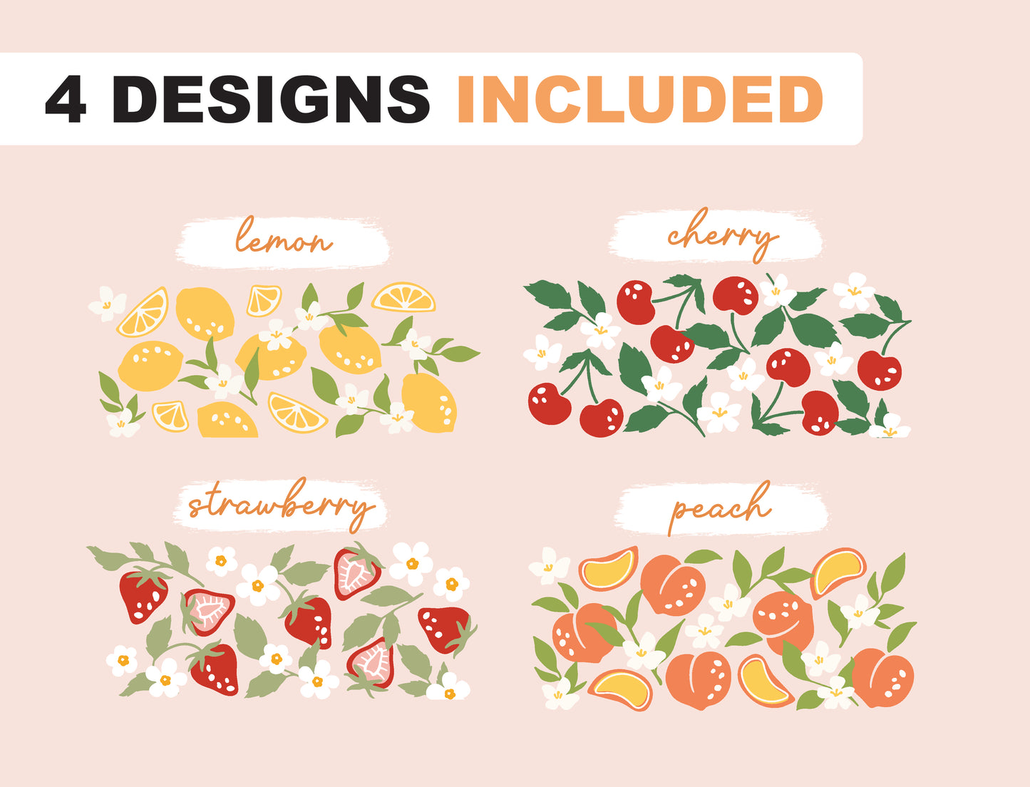 Floral Fruit Wrap Bundle